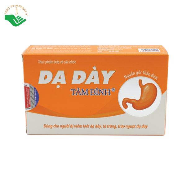 Viên uống Dạ dày Tâm Bình hỗ trợ giảm triệu chứng viêm loét dạ dày (Hộp 3 vỉ x 10 viên) - Ảnh 2