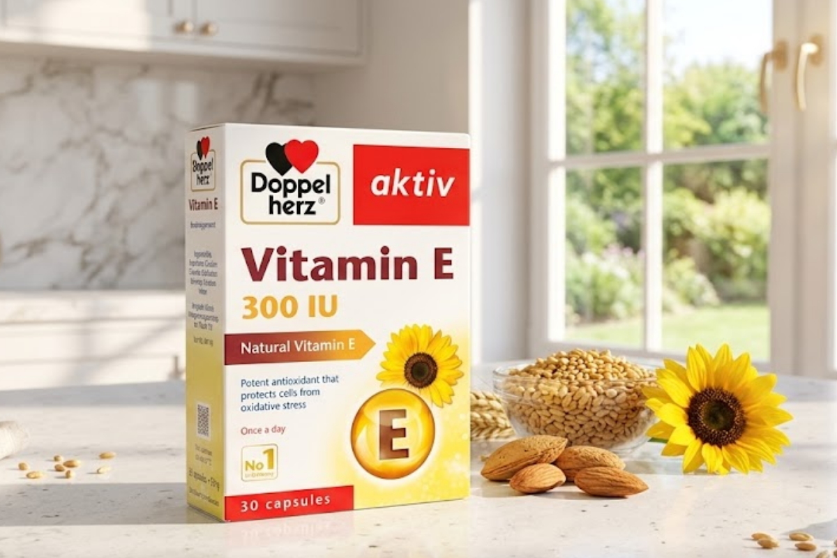 Viên uống Doppelherz Aktiv Vitamin E Doppelherz (Hộp 30 viên)