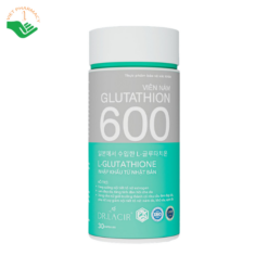 Viên uống Glutathione 600 Dr Lacir hỗ trợ làm đẹp da, tăng đàn hồi da (Hộp 30 viên)
