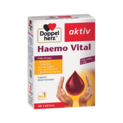 Viên uống Haemo Vital Doppelherz hỗ trợ bổ sung sắt và các vi chất thiết yếu (Hộp 30 viên)