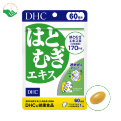 Viên uống Hatomugi Extract DHC hỗ trợ da sáng mịn, giảm khô sần (Gói 60 viên)