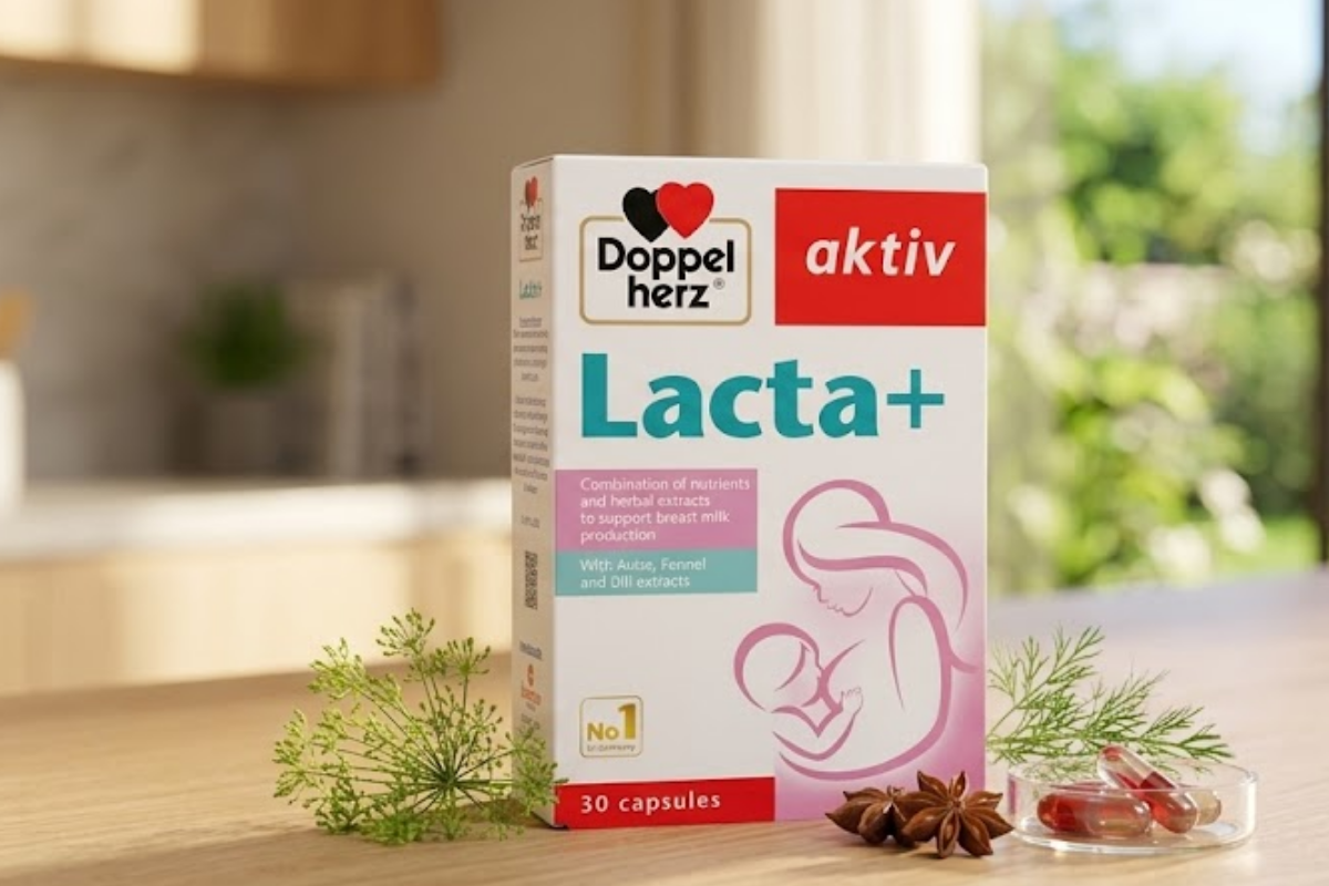 Viên uống hỗ trợ lợi sữa Lacta+ Doppelherz (Hộp 30 viên)