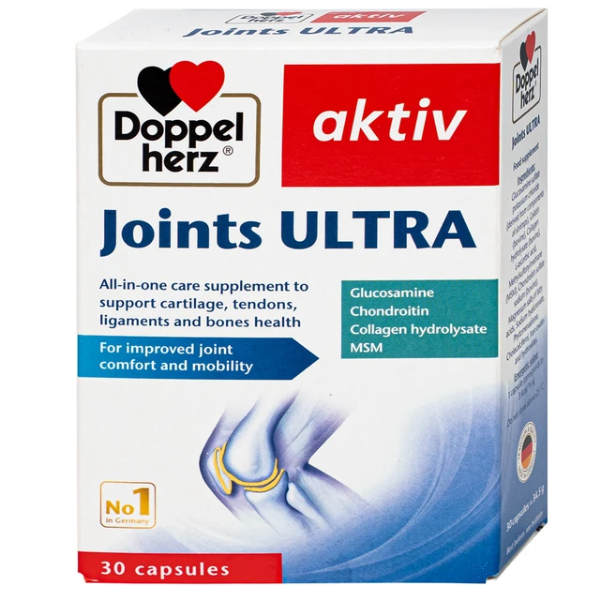 Viên uống Joints Ultra Doppelherz hỗ trợ tăng tiết dịch khớp (Hộp 30 viên)