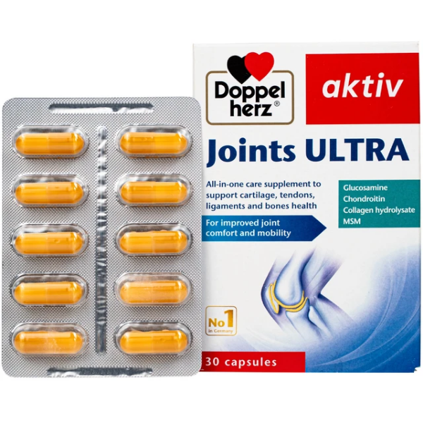 Viên uống Joints Ultra Doppelherz hỗ trợ tăng tiết dịch khớp (Hộp 30 viên)