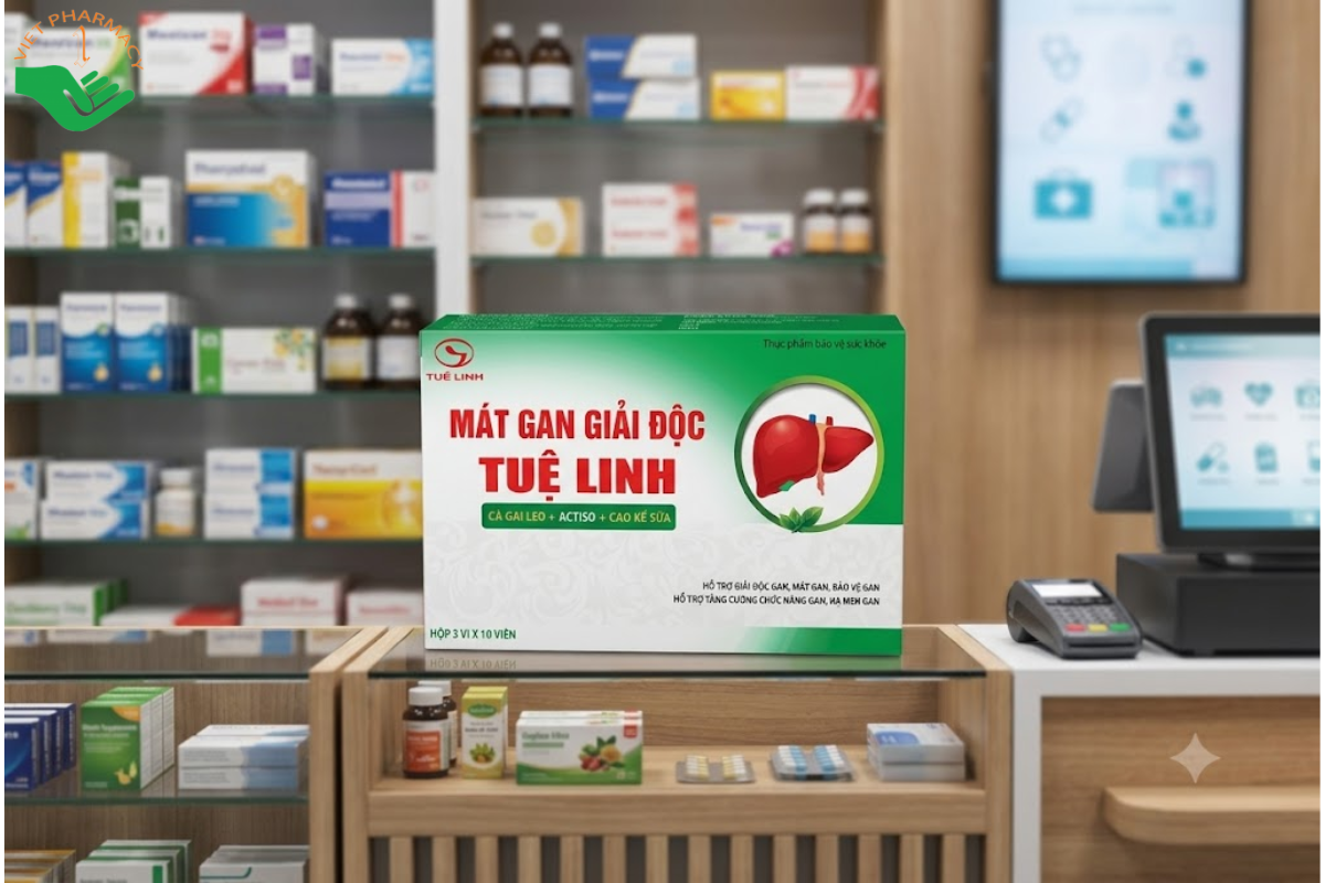 Viên uống mát gan giải độc Tuệ Linh (hộp 30 viên)