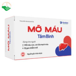 Viên uống Mỡ máu Tâm Bình hỗ trợ giảm mỡ máu, bảo vệ gan (Hộp 5 vỉ x 12 viên)