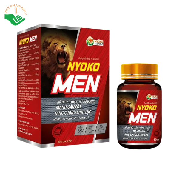 Viên uống Nyoko Men Nyoko Pharm hỗ trợ bổ thận, tráng dương, tăng cường sinh lực (Hộp 1 lọ x 30 viên) - Ảnh 2