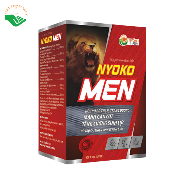 Viên uống Nyoko Men Nyoko Pharm hỗ trợ bổ thận, tráng dương, tăng cường sinh lực (Hộp 1 lọ x 30 viên) - Ảnh 4