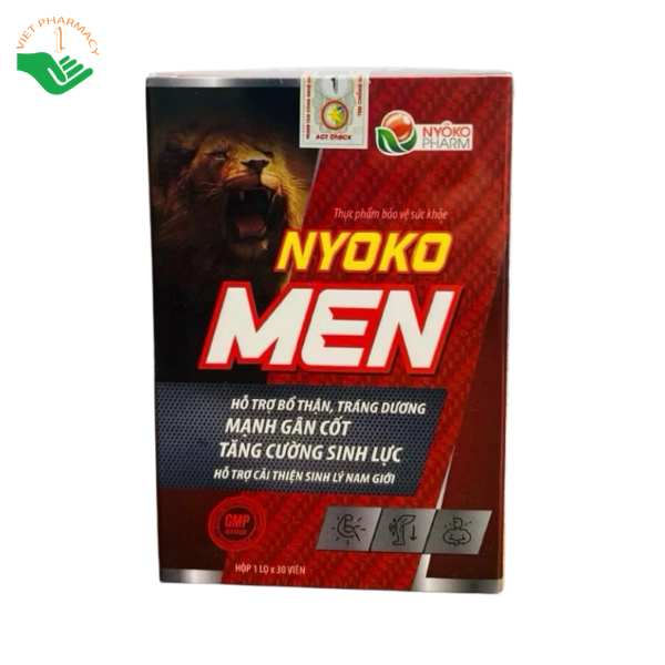 Viên uống Nyoko Men Nyoko Pharm hỗ trợ bổ thận, tráng dương, tăng cường sinh lực (Hộp 1 lọ x 30 viên) - Ảnh 3