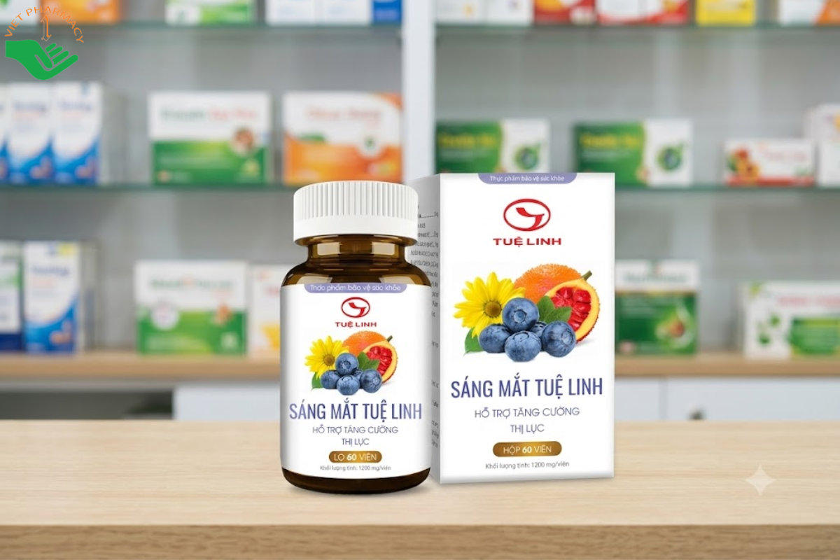 Viên uống sáng mắt Tuệ Linh hỗ trợ tăng cường thị lực (hộp 60 viên)