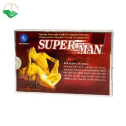 Viên uống Super Man G&P France hỗ trợ bổ thận, tăng cường sinh lý nam (hộp 1 vỉ x 10 viên)