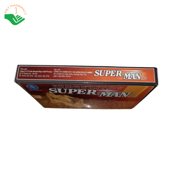 Viên uống Super Man G&P France hỗ trợ bổ thận, tăng cường sinh lý nam (hộp 1 vỉ x 10 viên) - Ảnh 3