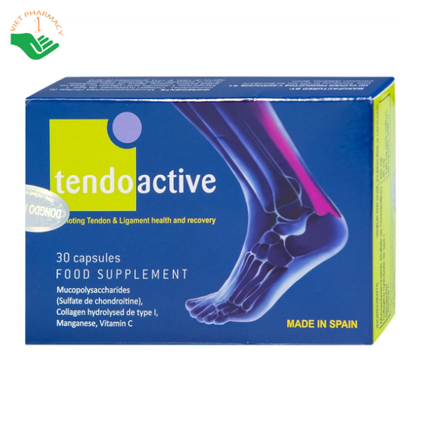 Viên uống Tendoactive Reig Jofre hỗ trợ tăng cường sức khỏe gân, phục hồi tổn thương gân (Hộp 2 vỉ x 15 viên)