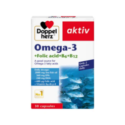 Viên uống TPBVSK Omega 3 Folic acid B6 B12 (Hộp 30 viên)